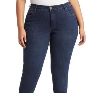 Kut from the Kloth Dark Blue Skinny Jeans 24W Relaxed